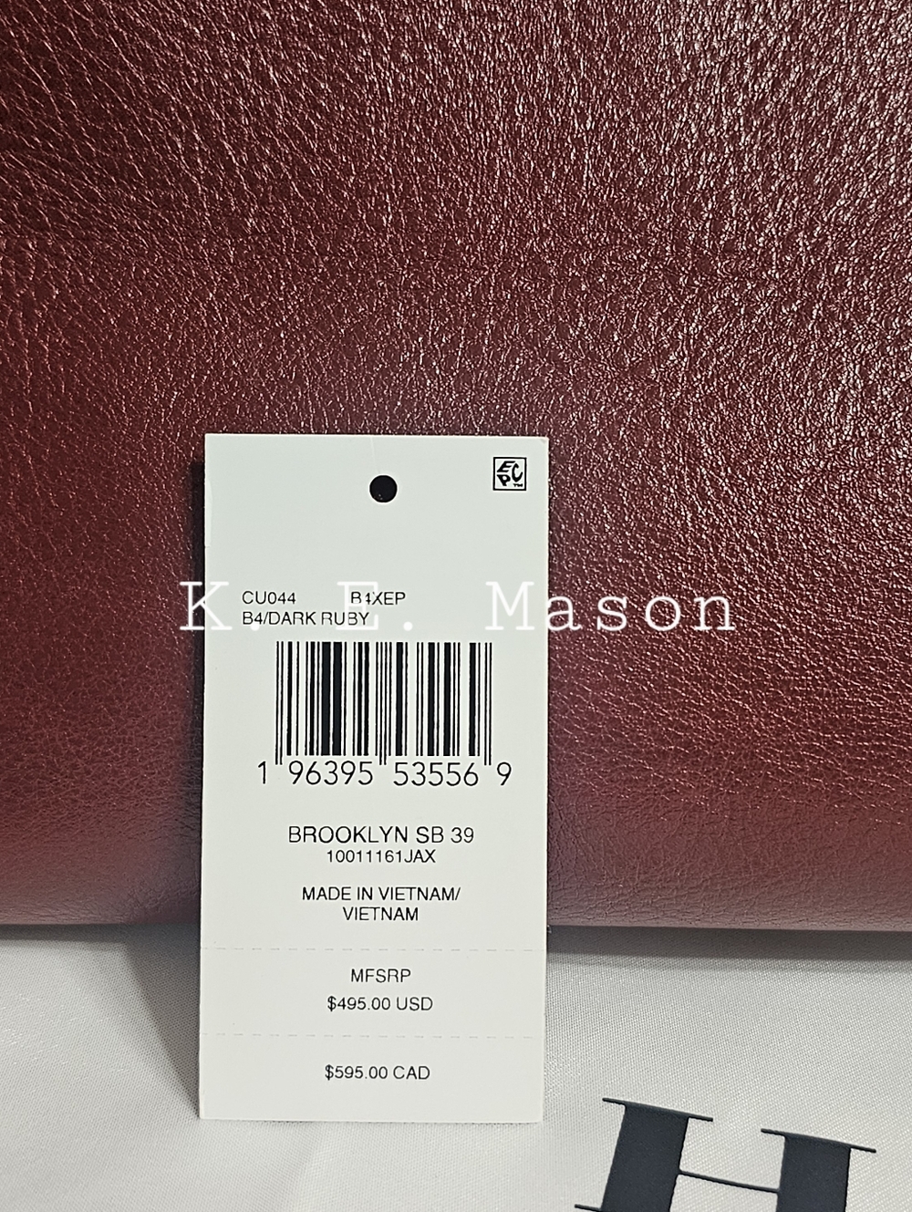 Coach Brooklyn 39 Dark Ruby - Picture 5 of 11